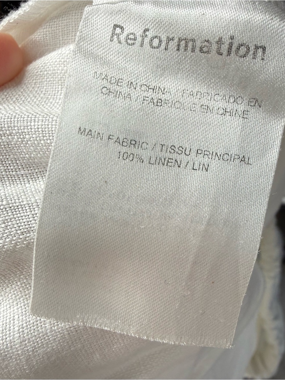 Reformation Olina 100% Linen Wide Leg Drawstring Waist Pull On Breezy Pant small - Picture 4 of 10